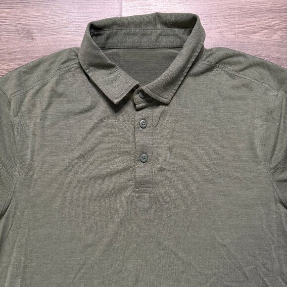 Lululemon Men's Evolution Polo - Palm Deco - Picture 3 of 7